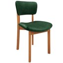 Ver mais imagens de Cadeira para Sala de Jantar Cozinha Living Estofada Dara L02 Couríssimo Verde Musgo - Lyam Decor