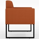 Ver imagem 7 de Kit 04 Poltronas Decorativas Sala Base Fixa Metal Helô L02 Tecido Terracota - Lyam Decor