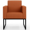 Ver imagem 6 de Kit 04 Poltronas Decorativas Sala Base Fixa Metal Helô L02 Tecido Terracota - Lyam Decor