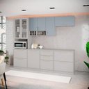Ver imagem 1 de Cozinha Completa Itatiaia Essence 270cm com Vidro em Madeira Fendi-gris