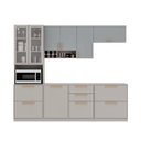 Ver imagem 2 de Cozinha Completa Itatiaia Essence 270cm com Vidro em Madeira Fendi-gris