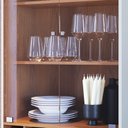 Ver imagem 6 de Cristaleira e Aparador Buffet para Sala Jurerê Off White Matte Freijó – Colibri