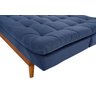 Sofá Cama Dubai Madero Reclinável 3 Lugares Suede Azul Marinho 375 Império - 6