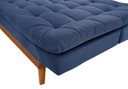 Ver imagem 6 de Sofá Cama Dubai Madero Reclinável 3 Lugares Suede Azul Marinho 375 Império