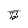 Conjunto Mesa Dobrável Retangular 120x70 com 6 Cadeiras em Madeira Maciça Preto - Straub Web - 3