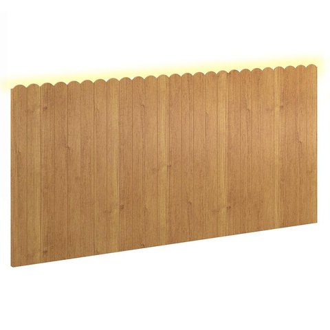 Painel Decorativo Farm 225x109x37 Cm Freijó com Led - Matic