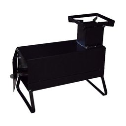 Fogão A Lenha Portátil Campeiro Chapa De Aço 2,5mm 41x38cm - 1 Fogão A Lenha Portátil Campeiro Chapa De Aço 2,5mm 41x38cm - 1