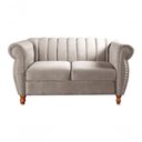 Ver imagem 6 de Sofá Realeza 4 Lugares Fixo 146cm Suede Bege 080 Bella Decor