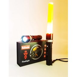 Lanterna Tática Led Swat 250000W Com Zoom Bateria Sinalizado - 2 Lanterna Tática Led Swat 250000W Com Zoom Bateria Sinalizado - 2