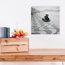 Ver imagem 1 de Quadro Rio de Janeiro Antigo - 33x33cm - com Vidro: Moldura Branca