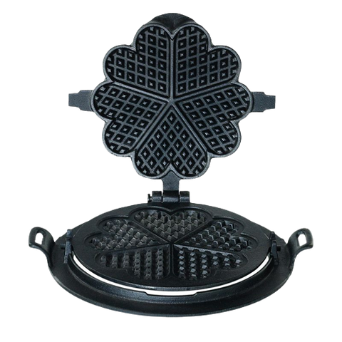 Forma pra Fazer Waffle Alça Ferro Gourmet Fogão a Lenha 24cm