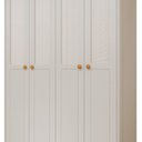 Ver imagem 2 de Guarda-Roupa de Bebê 4 Portas 3 Gavetas Bala de Coco Off White/Nature Expresso Móveis Branco