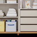 Ver imagem 6 de Guarda-Roupa de Bebê 4 Portas 3 Gavetas Bala de Coco Off White/Nature Expresso Móveis Branco
