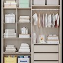 Ver imagem 4 de Guarda-Roupa de Bebê 4 Portas 3 Gavetas Bala de Coco Off White/Nature Expresso Móveis Branco