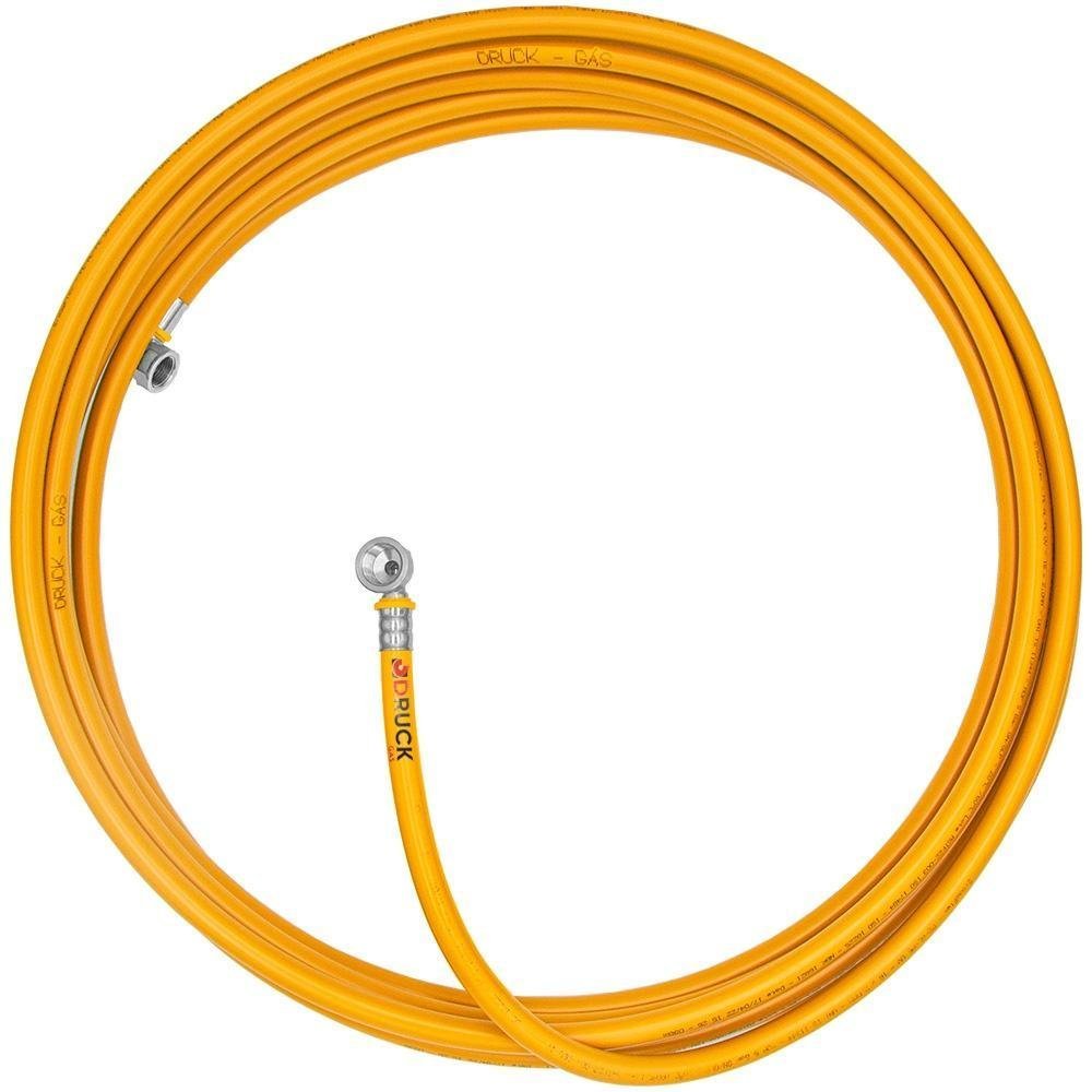 Tubo Mangueira Pex Flex Amarelo Uv 16mm de 30m com Conexões - Druck Gás - 1