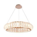 Ver imagem 3 de Lustre Pendente Nordecor Wavy 2945 Ouro Champagne Led Bivolt