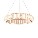 Ver imagem 1 de Lustre Pendente Nordecor Wavy 2945 Ouro Champagne Led Bivolt