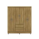 Ver imagem 4 de Guarda Roupa Roupeiro Solteiro Ideal 6 Portas Plus Nature Vila Rica