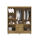 Ver imagem 3 de Guarda Roupa Roupeiro Solteiro Ideal 6 Portas Plus Nature Vila Rica