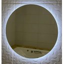 Ver imagem 3 de Espelho Redondo 80cm X 80cm com Led a Pilha ou Fonte.:branco Frio a Pilha