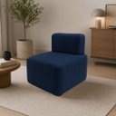 Ver imagem 2 de Poltrona Cubo para Sala Moderna e Recepção Suede