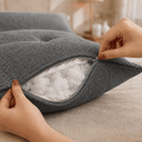 Ver imagem 5 de Almofada Encosto Triangular Cama Leitura Cabeceira Boucle