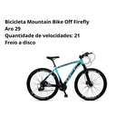 Ver imagem 4 de Bicicleta Off Firefly Aro 29 - 24 Marchas Cor:tiffany/preto;tamanho do Quadro:19"
