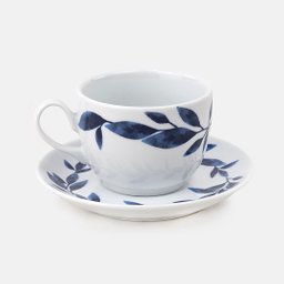 Xícara para Chá Blue Pottery com Pires Blue Gardenia - 1