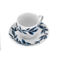 Xícara para Chá Blue Pottery com Pires Blue Gardenia - 2