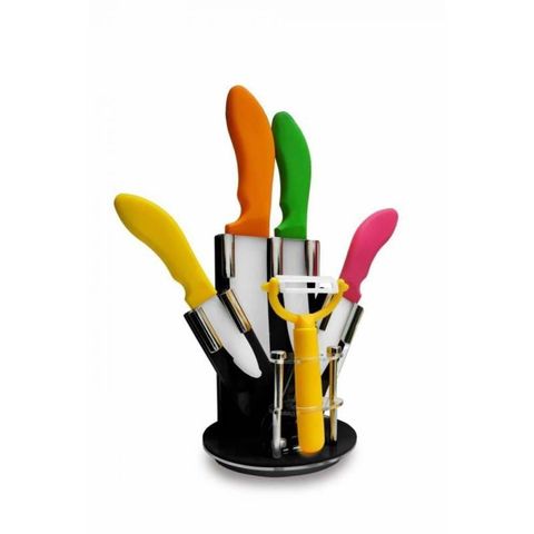Kit Cerâmica Com 4 Facas e 1 Descascador Ke Home