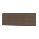 Ver imagem 2 de Cabeceira Painel Casal King 1,95m Roma Material Sintético Marrom Dal Poz Estofados
