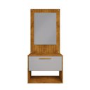 Ver mais imagens de Conjunto Gabinete C/ Espelheira para Banheiro Orion Naturalle/off-white