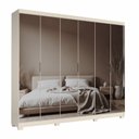 Ver imagem 6 de Guarda-Roupa Casal 6 Portas Reflecta 3 Gavetas Essence Yescasa