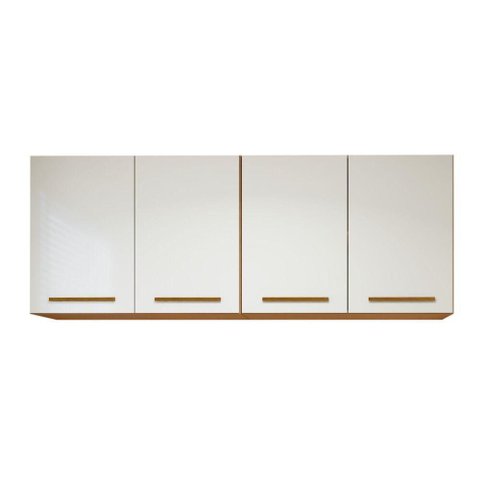 Armário Aéreo Guarapari 4 Portas 2 Prateleiras MDP 160cm Branco