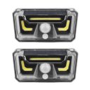 Ver imagem 1 de Luminaria Solar Arandela Parede Kit 2 Uni Iluminaçao Led Parede Luz Externa Bionic Sensor Movimento