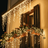 Cascata 10 Metros com 400 Led Lampadas Led Pisca Natal Branco Quente Luvinco - 10