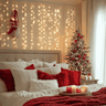 Cascata 10 Metros com 400 Led Lampadas Led Pisca Natal Branco Quente Luvinco - 8