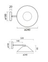 Ver imagem 4 de Luminária de Parede Topo Preto Branco Quente 3000k Bivolt 12W com Botão para Ambientes Internos