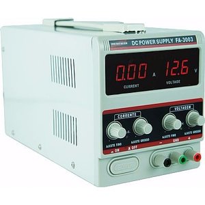 Fonte De Alimentação Digital 1 Canal Tensão 32 Volts Corrente 3 Ampéres Fa-3003