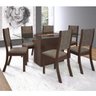 Conjunto Sala de Jantar Mesa Lina 6 Cadeiras Kiara Espresso Móveis - 1