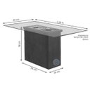 Ver imagem 2 de Conjunto Sala de Jantar Mesa Lina 6 Cadeiras Kiara Espresso Móveis