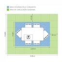 Ver imagem 4 de Conjunto Sala de Jantar Mesa Lina 6 Cadeiras Kiara Espresso Móveis