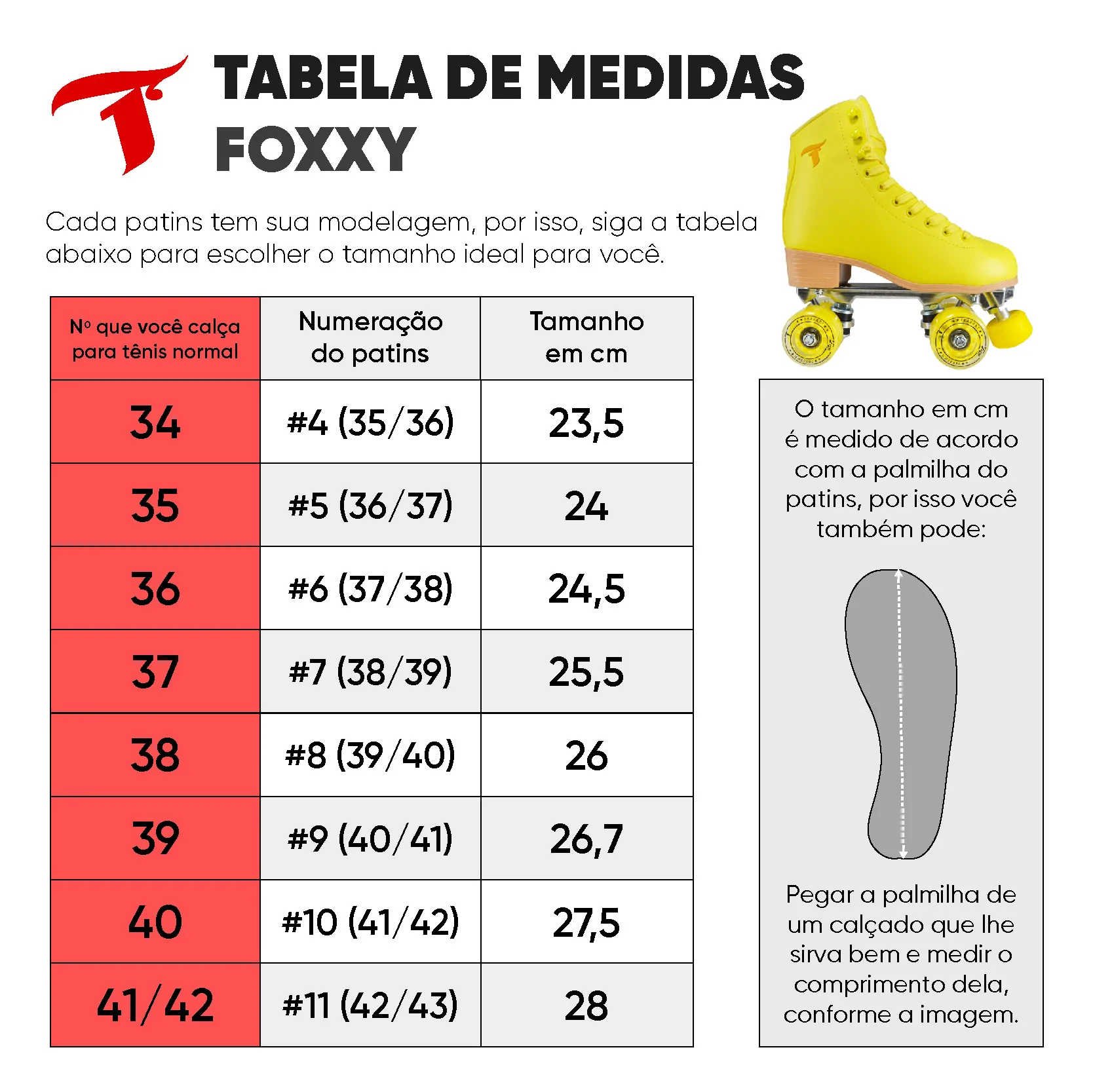 Patins Quad Foxxy - Amarelo Traxart 9 (usa) - 40/41 (br) - 8