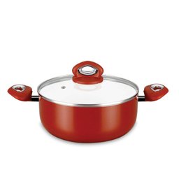 Jogo de Panelas Revestimento Cerâmico 4 Peças Eirilar Vermelho - 3