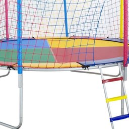 Cama Elástica 3,70m ChicoPlay Lona Colorida Nacional - 3