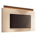 Ver imagem 4 de Rack Bancada Ária com Painel Suspenso Nobre Castanho Off White - Hb Móveis