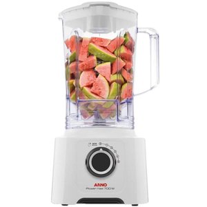 Liquidificador Arno Power Max Ln51, 5 Vel + Pulsar, Copo Cristal, Branco - 220V