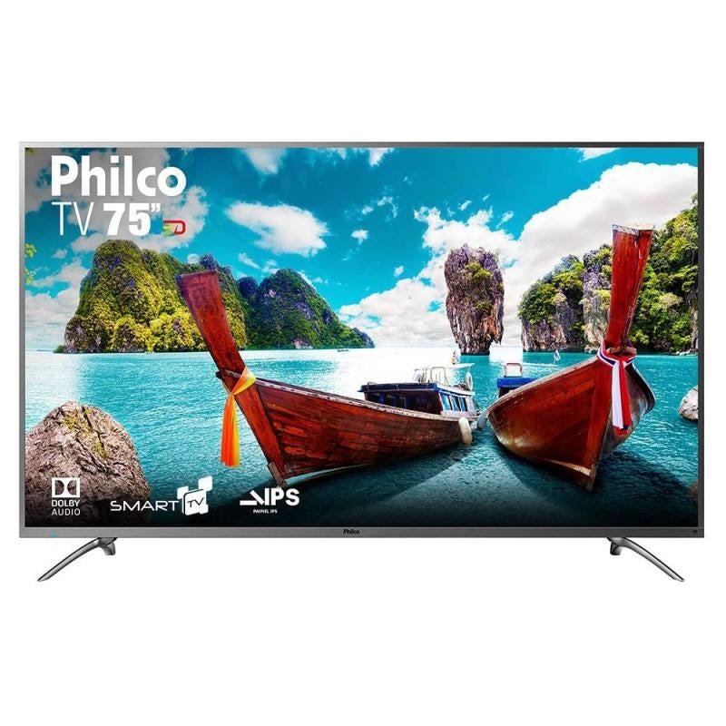 Smart TV LED 75 Polegadas Philco PTV75E30Dswnt, 4K, USB, HDMI - Bivolt - 1