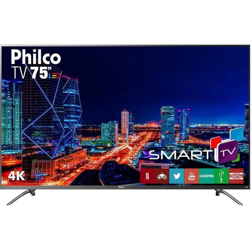 Smart TV LED 75 Polegadas Philco PTV75E30Dswnt, 4K, USB, HDMI - Bivolt - 3