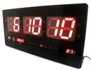 Ver imagem 2 de Relógio de Parede de Led Digital com Alarme Data Temperatura (Yx-4522)